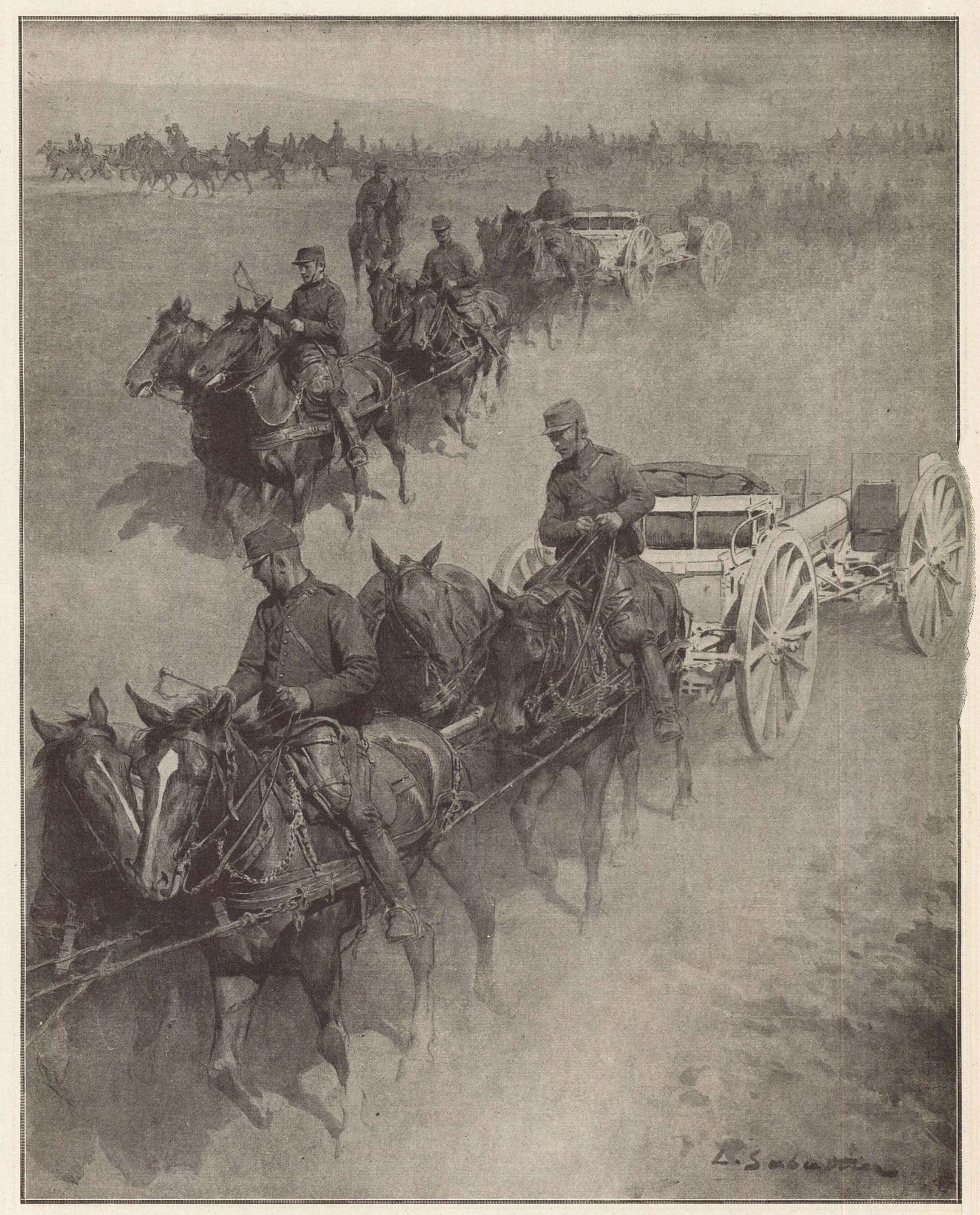 Notre admirable 75 - Une batterie changeant de position