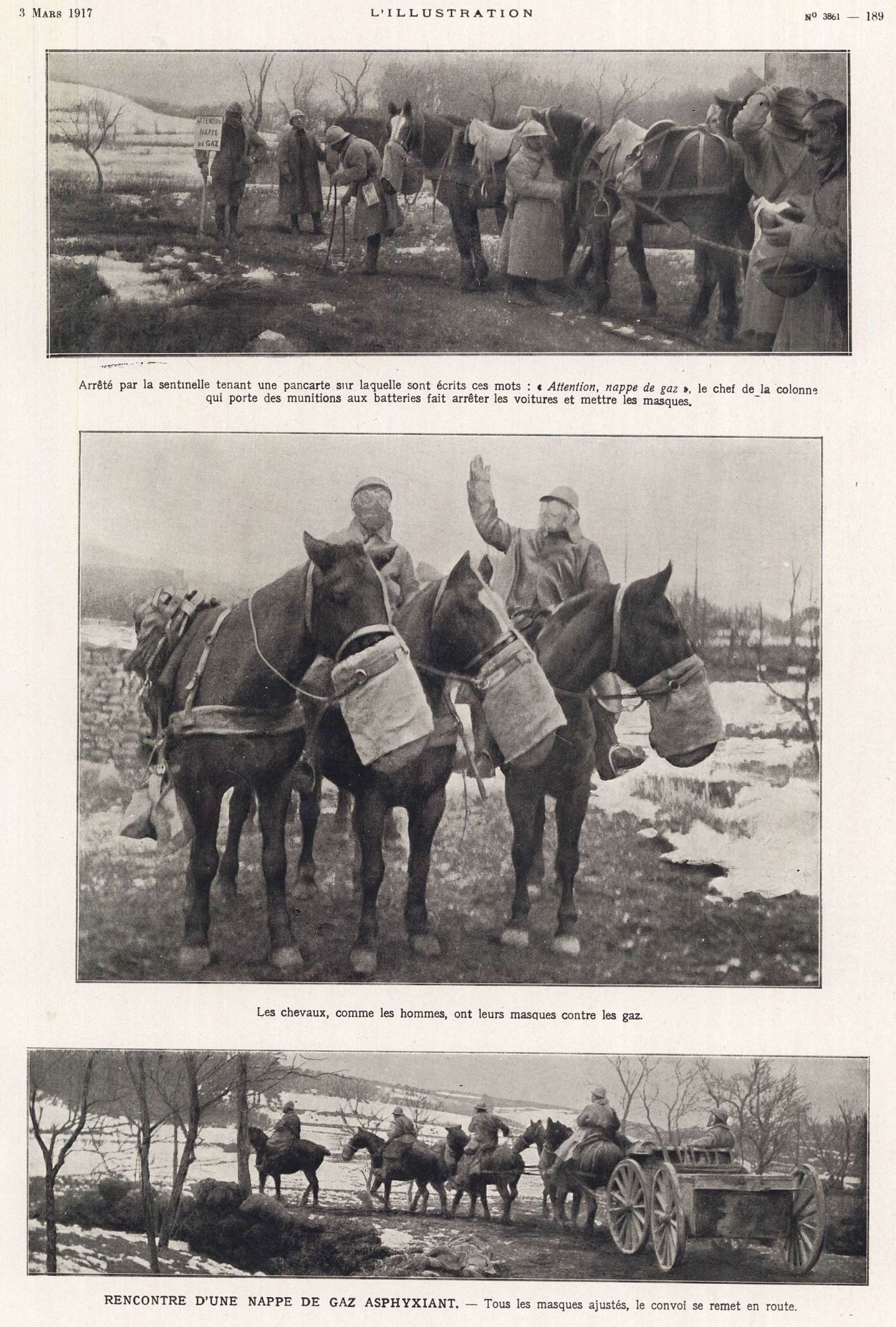 Rencontre d'une nappe de gaz asphyxiant