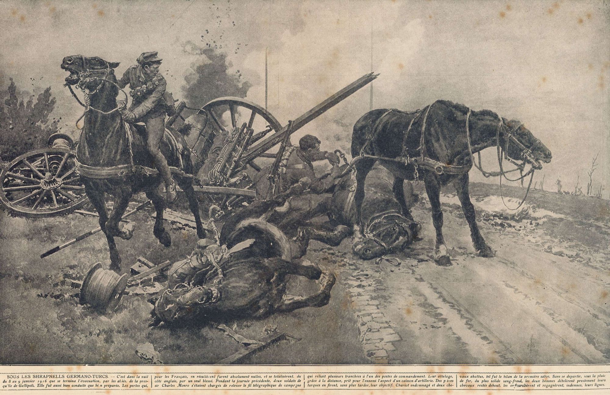Sous les shrapnells germano-turcs