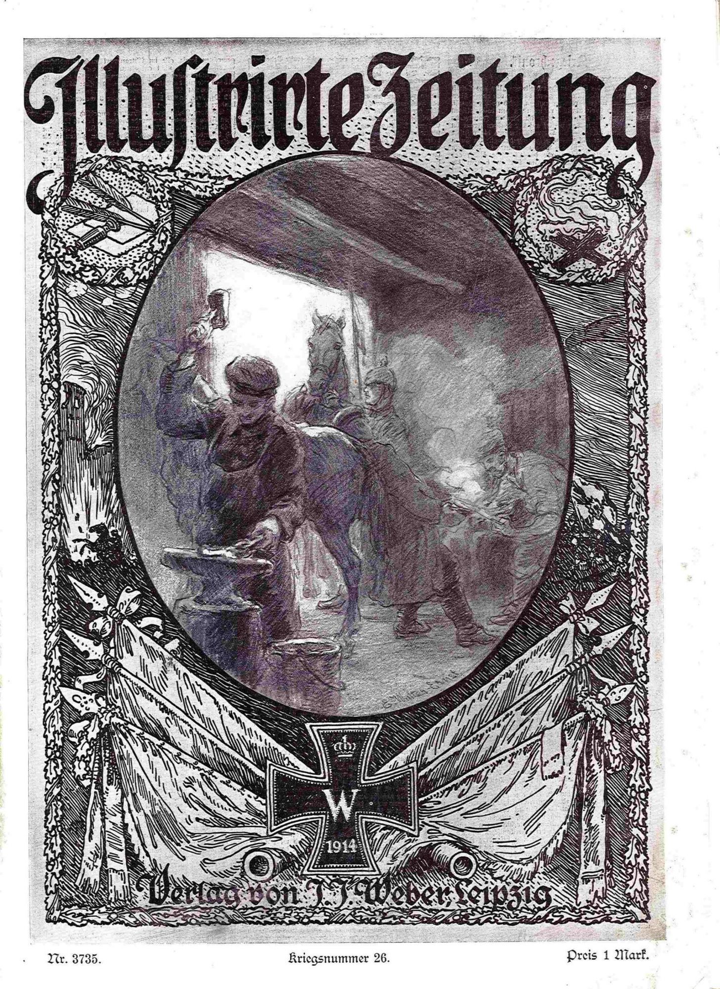 Maréchal-ferrant en page de couverture