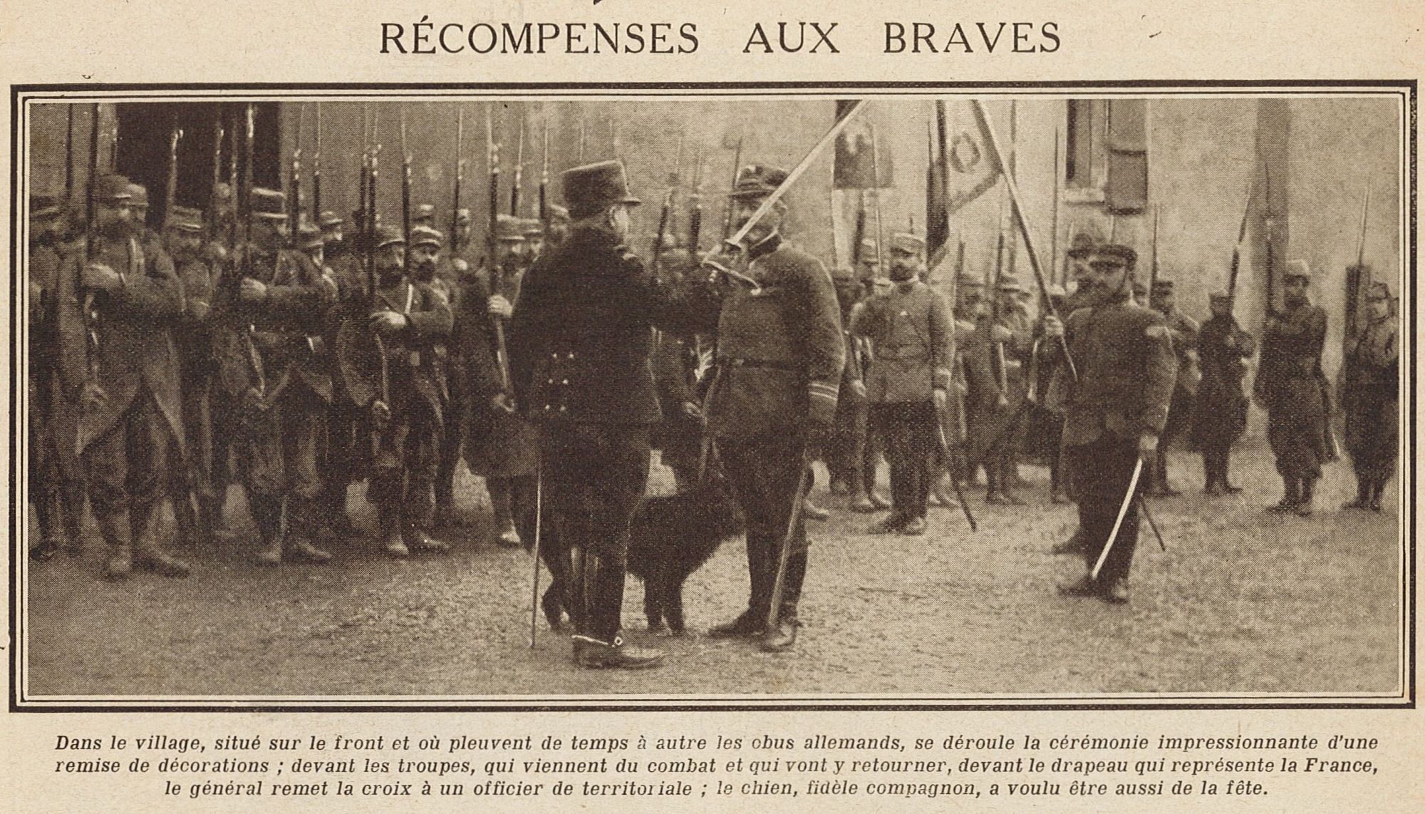 Récompenses aux braves
