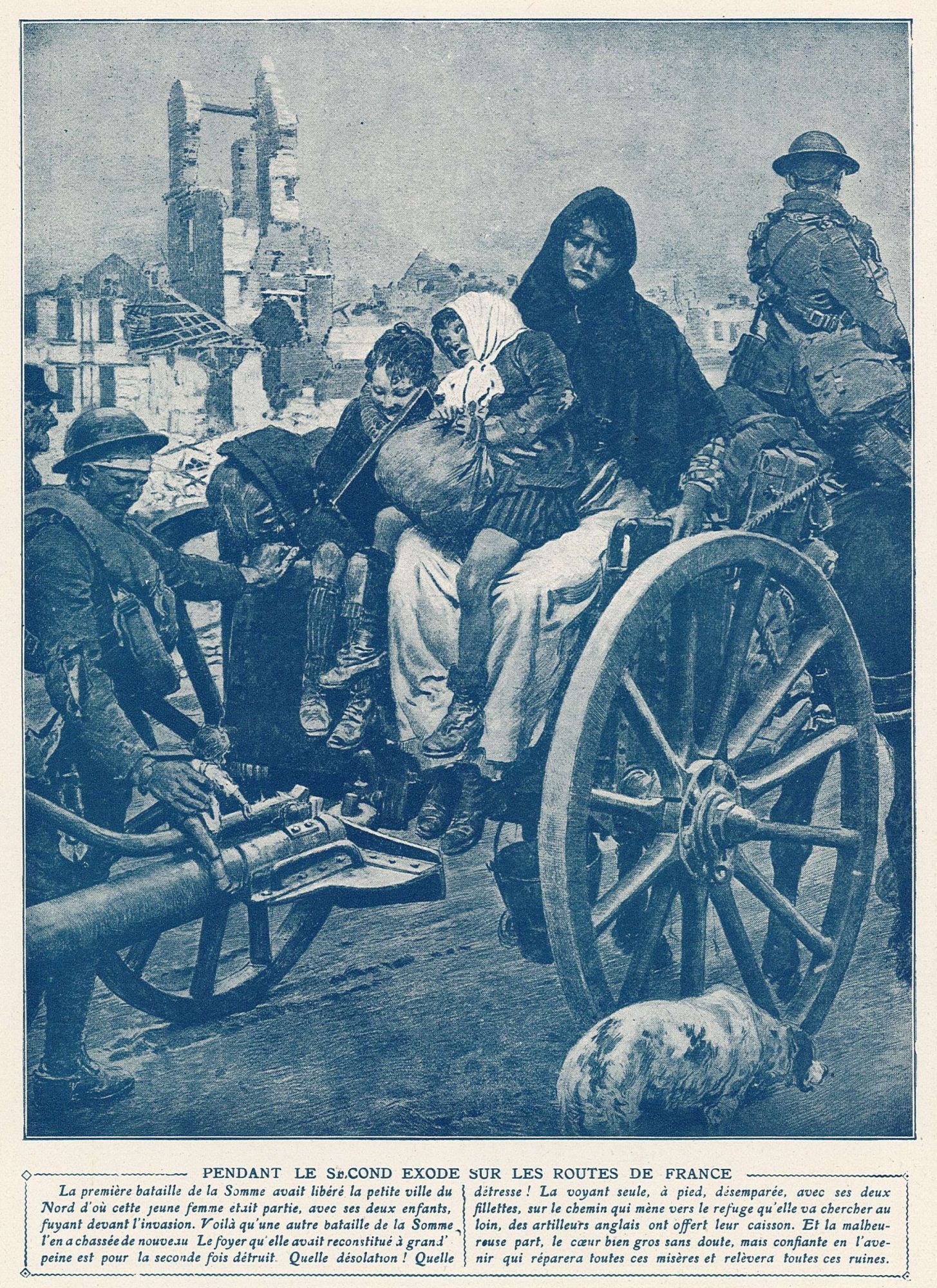 Pendant le second exode sur les routes de France