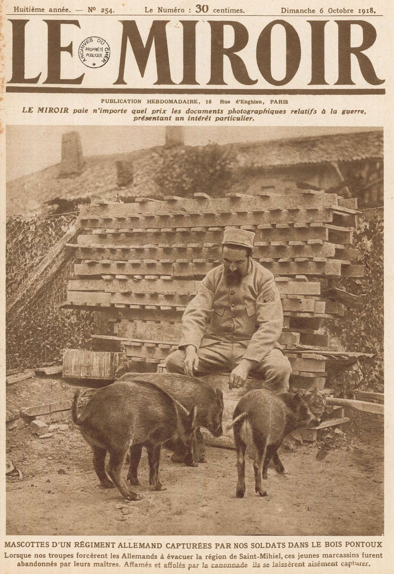 Mascottes allemandes passées à l'ennemi