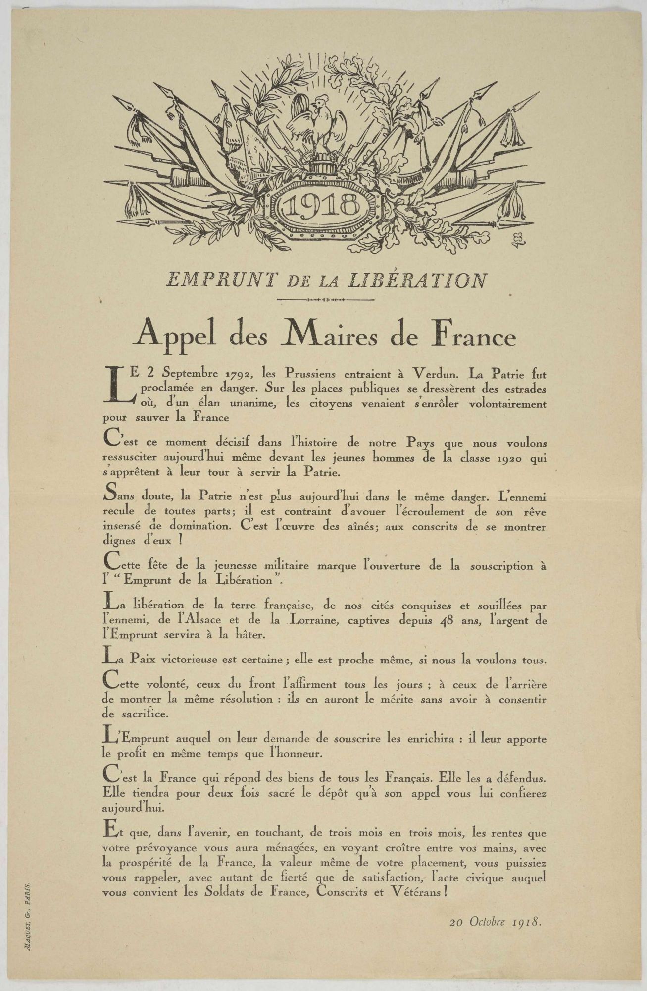 Emprunt de la libération