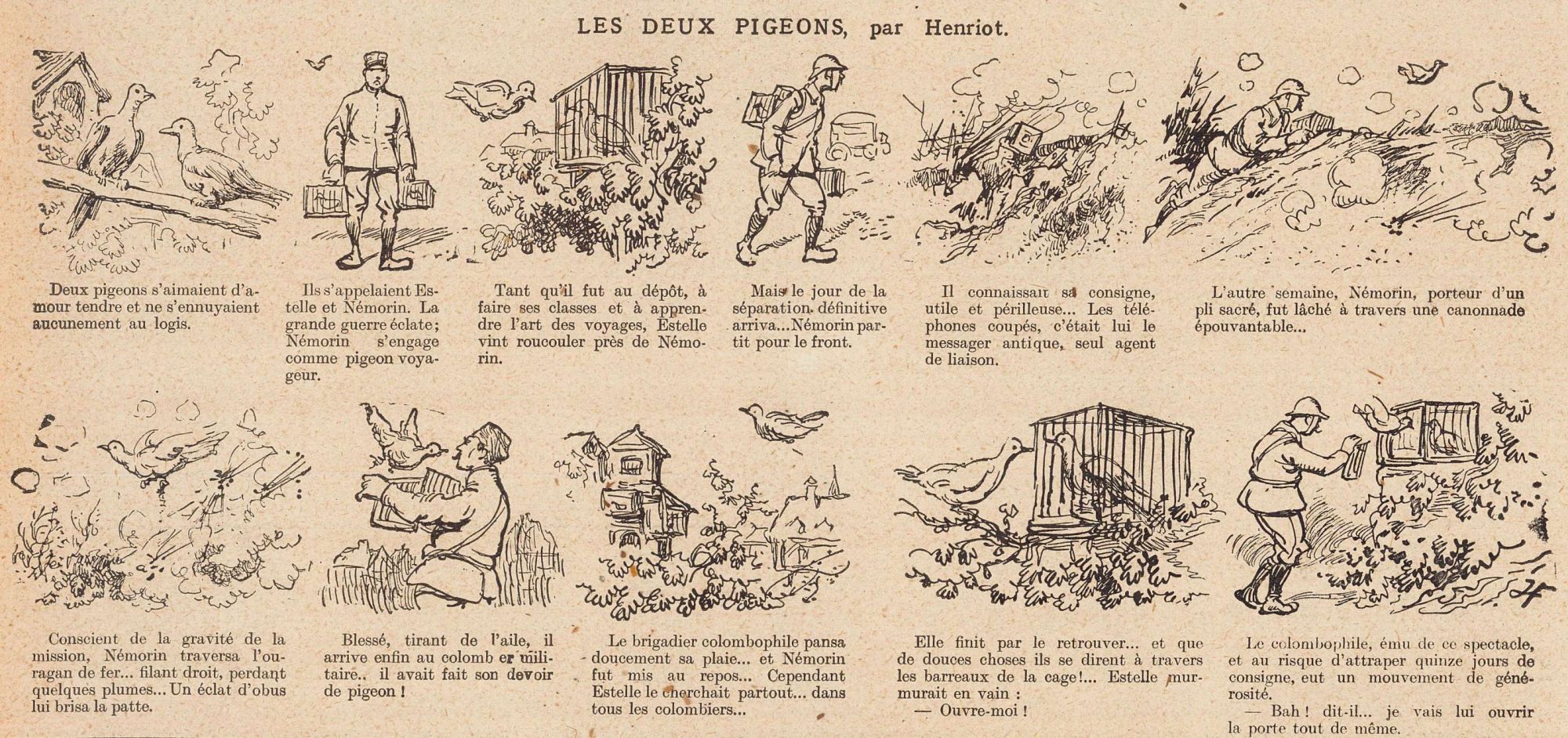 Les deux pigeons