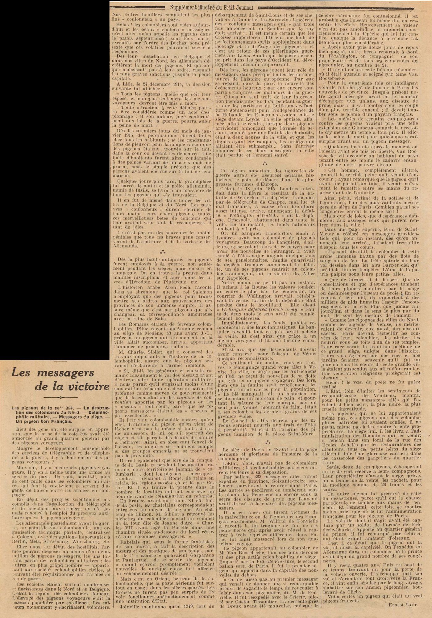 Les messagers de la victoire