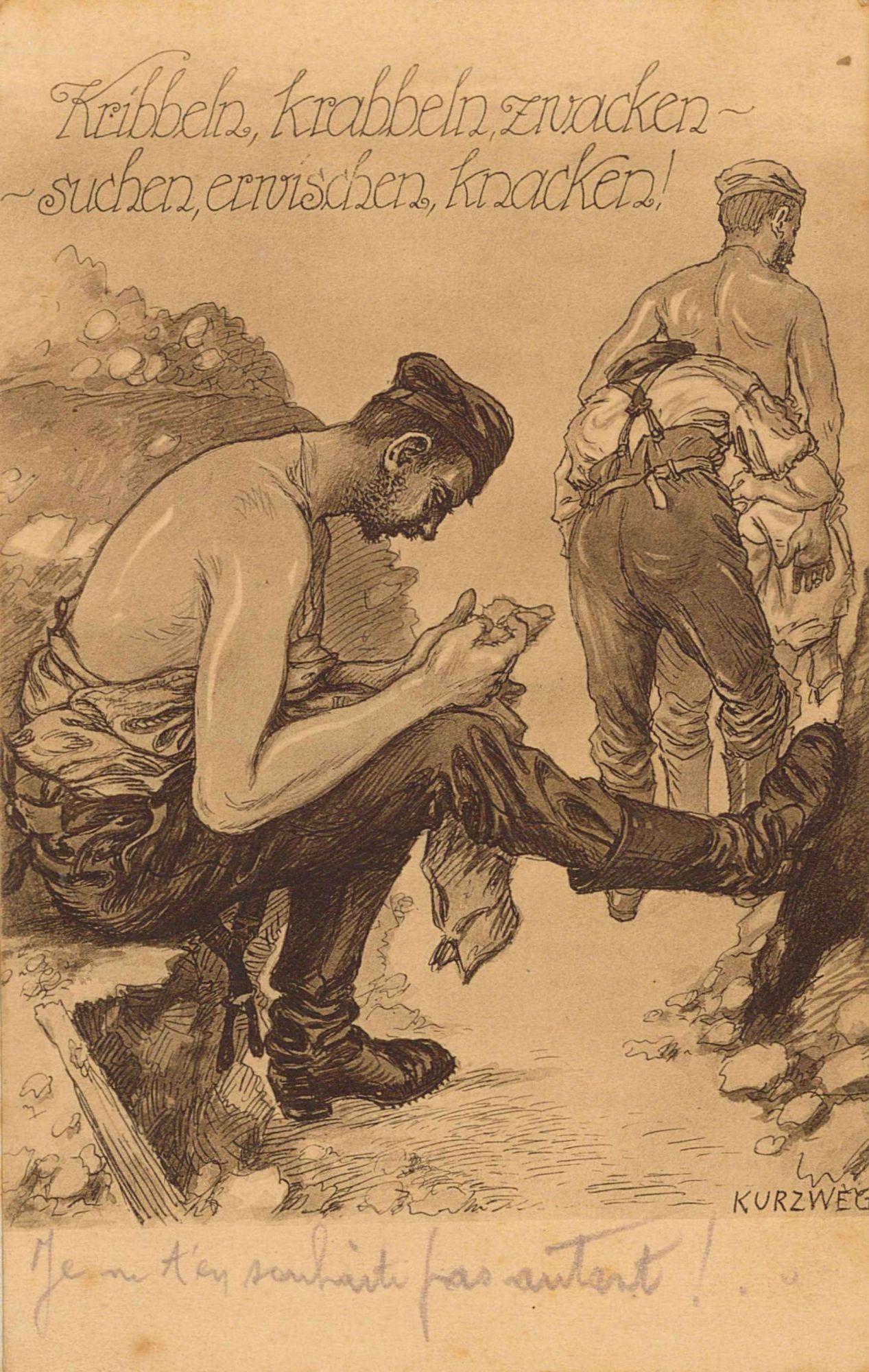 En face aussi les poux sont présents