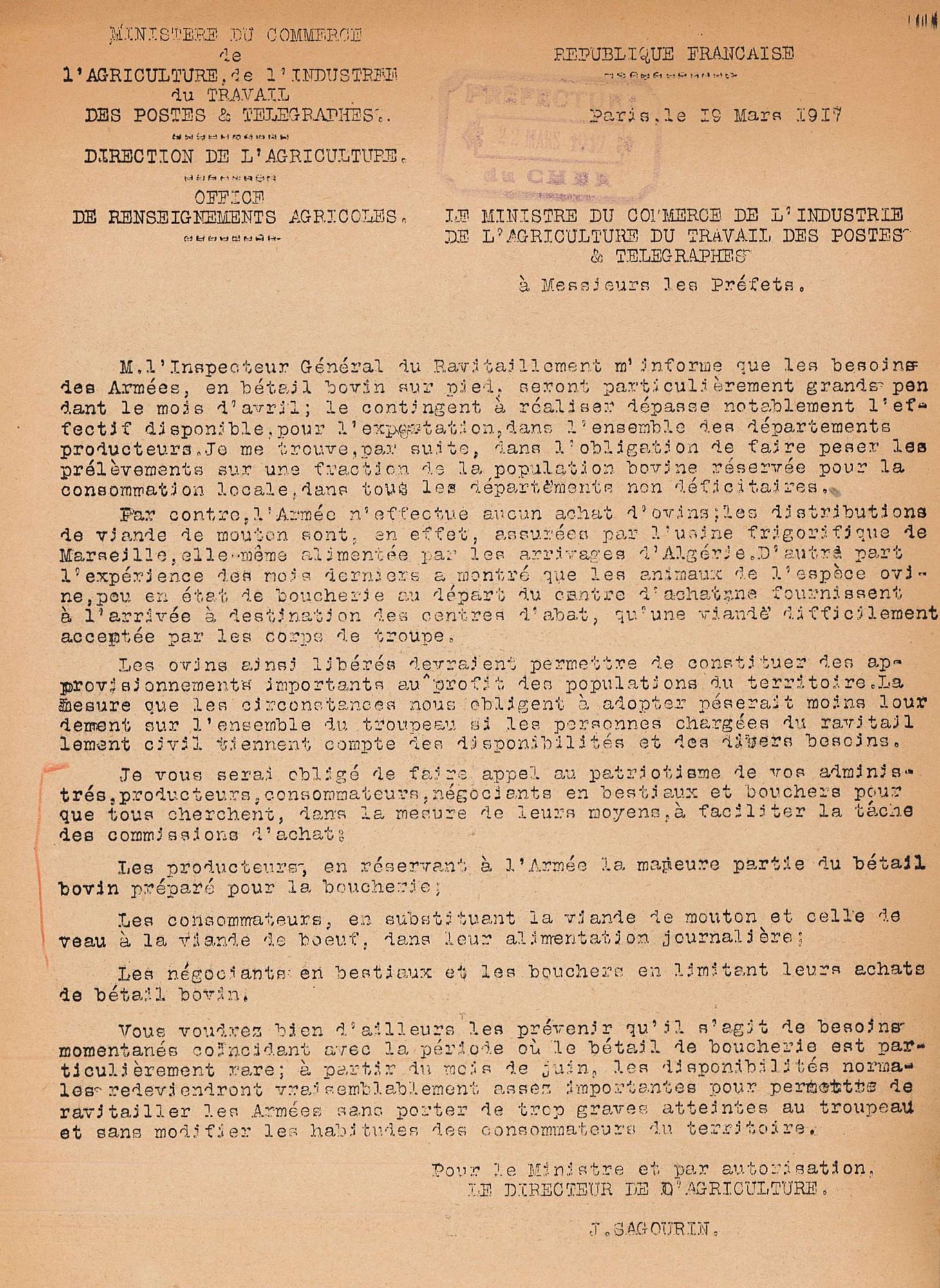 Plus de viande pour l'armée