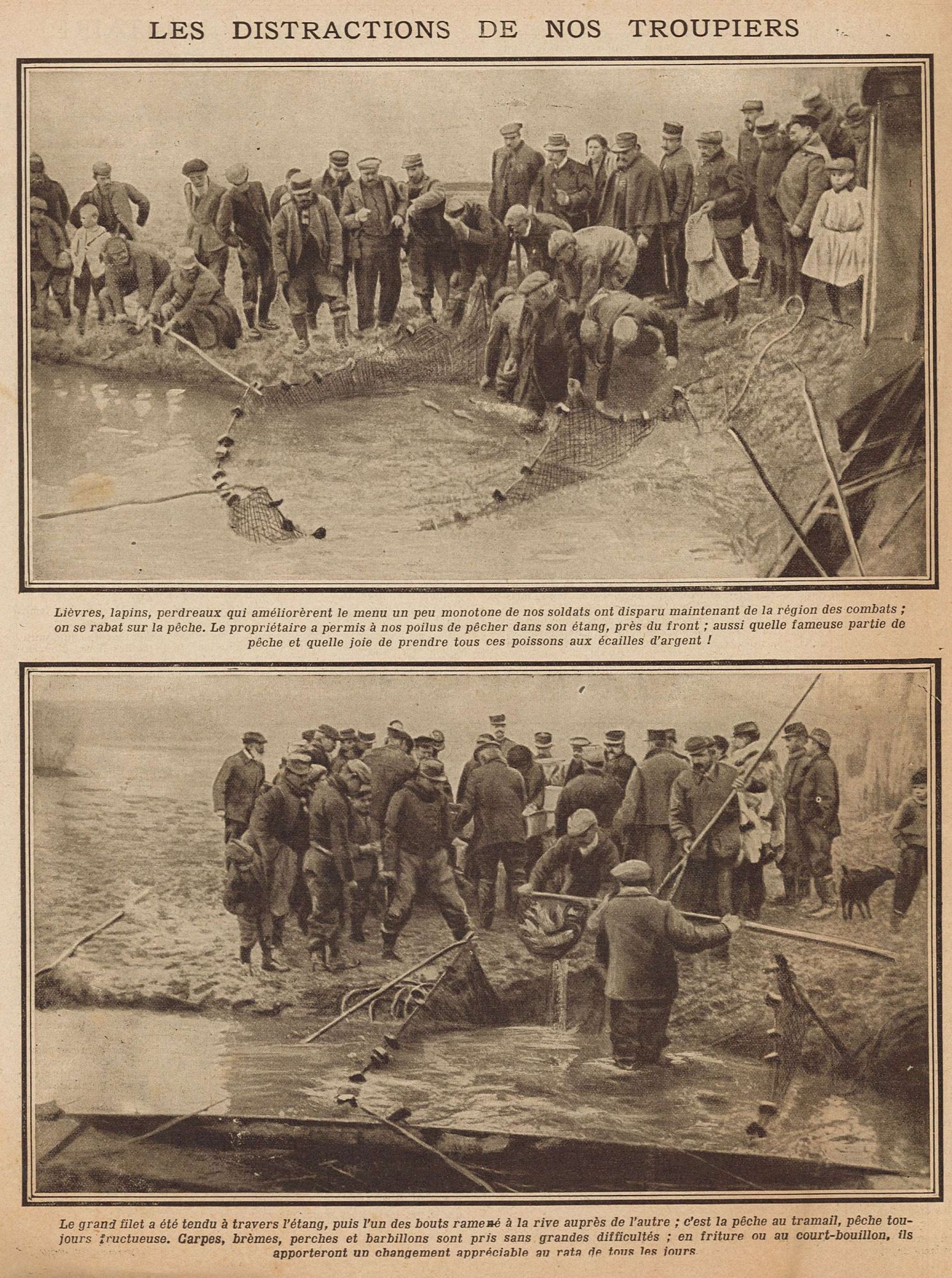 Les distractions de nos troupiers