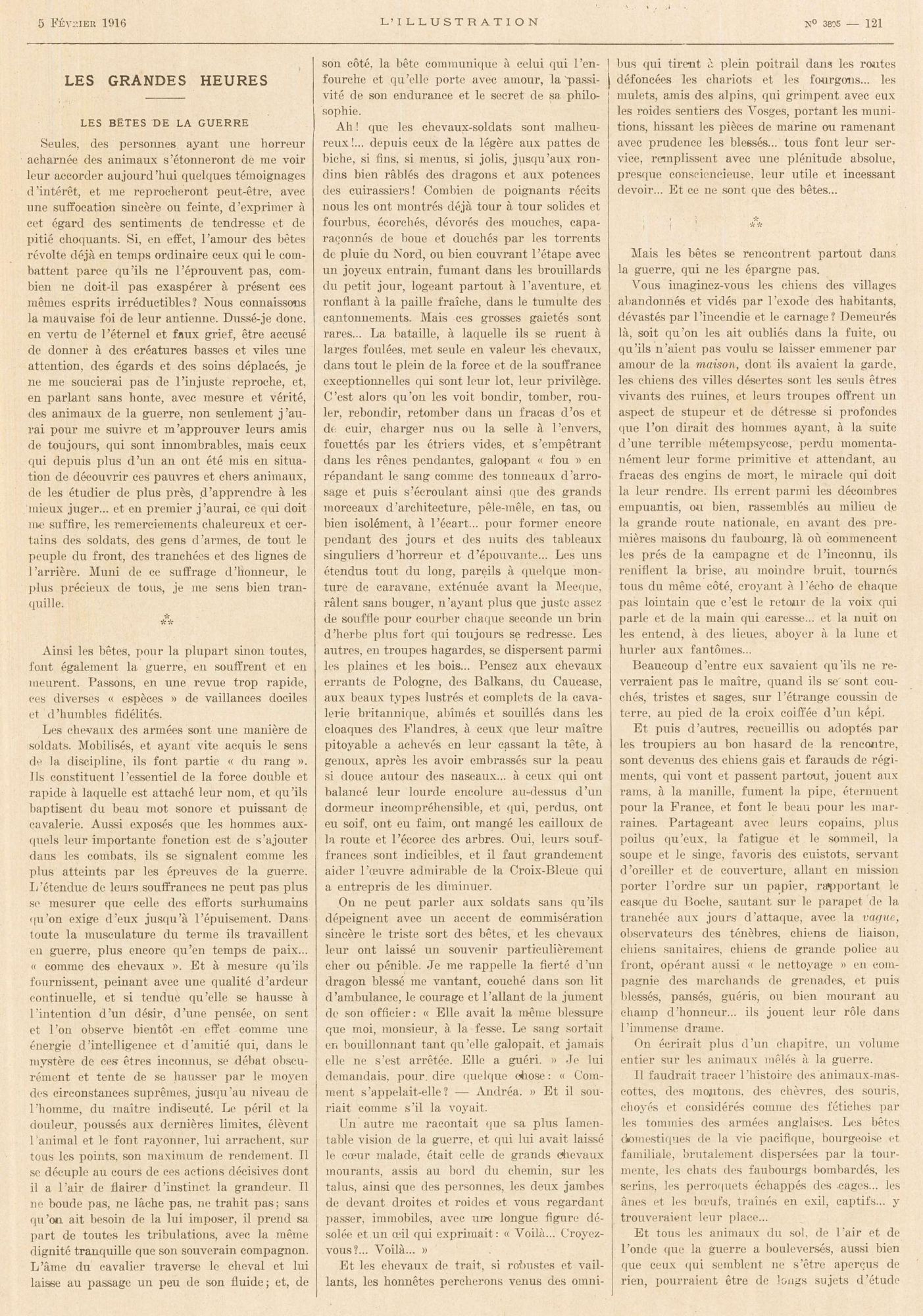 Les bêtes de la guerre