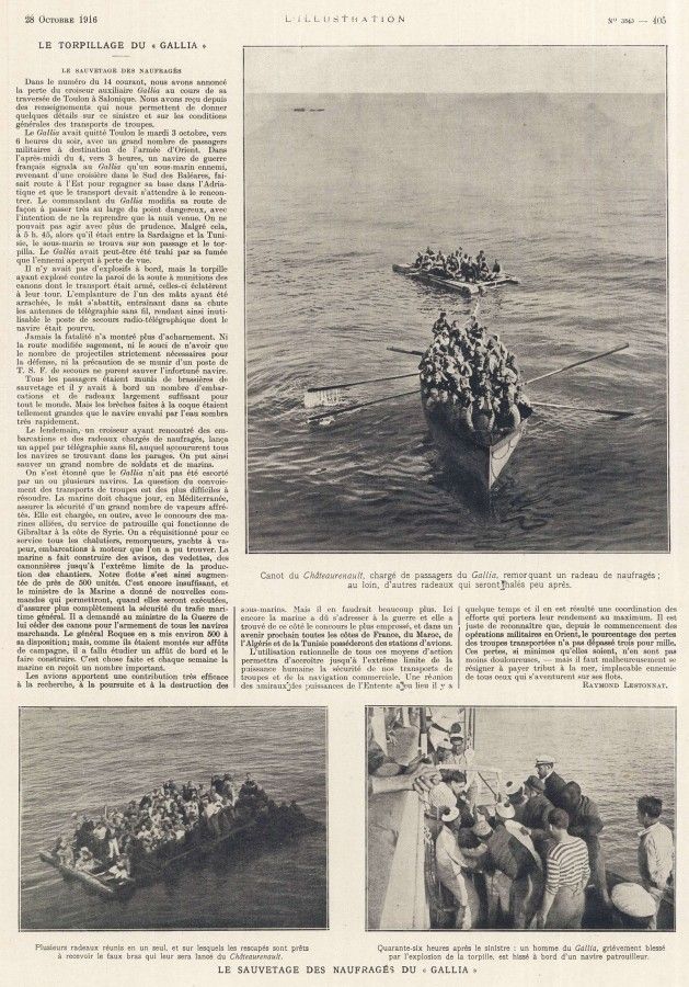 40. Fernand et Marcel Paillard : les naufragés du Gallia