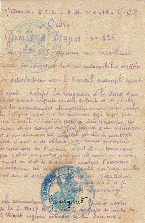 52. Élie Achille Guinguand : poilu de Saint-Satur, récipiendaire de la médaille de Saint-Georges