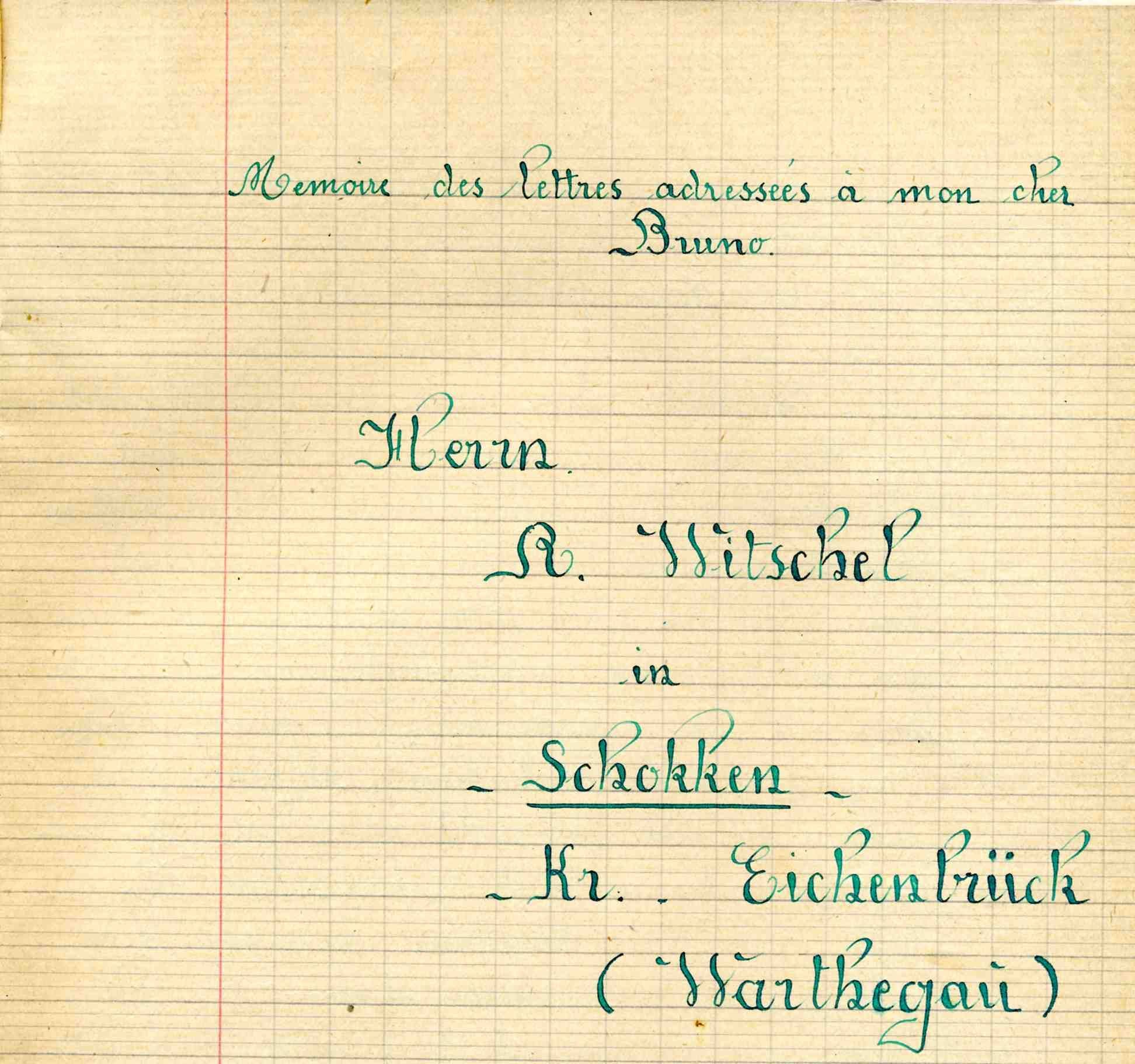 Relevé de correspondance ( 3 W 90)