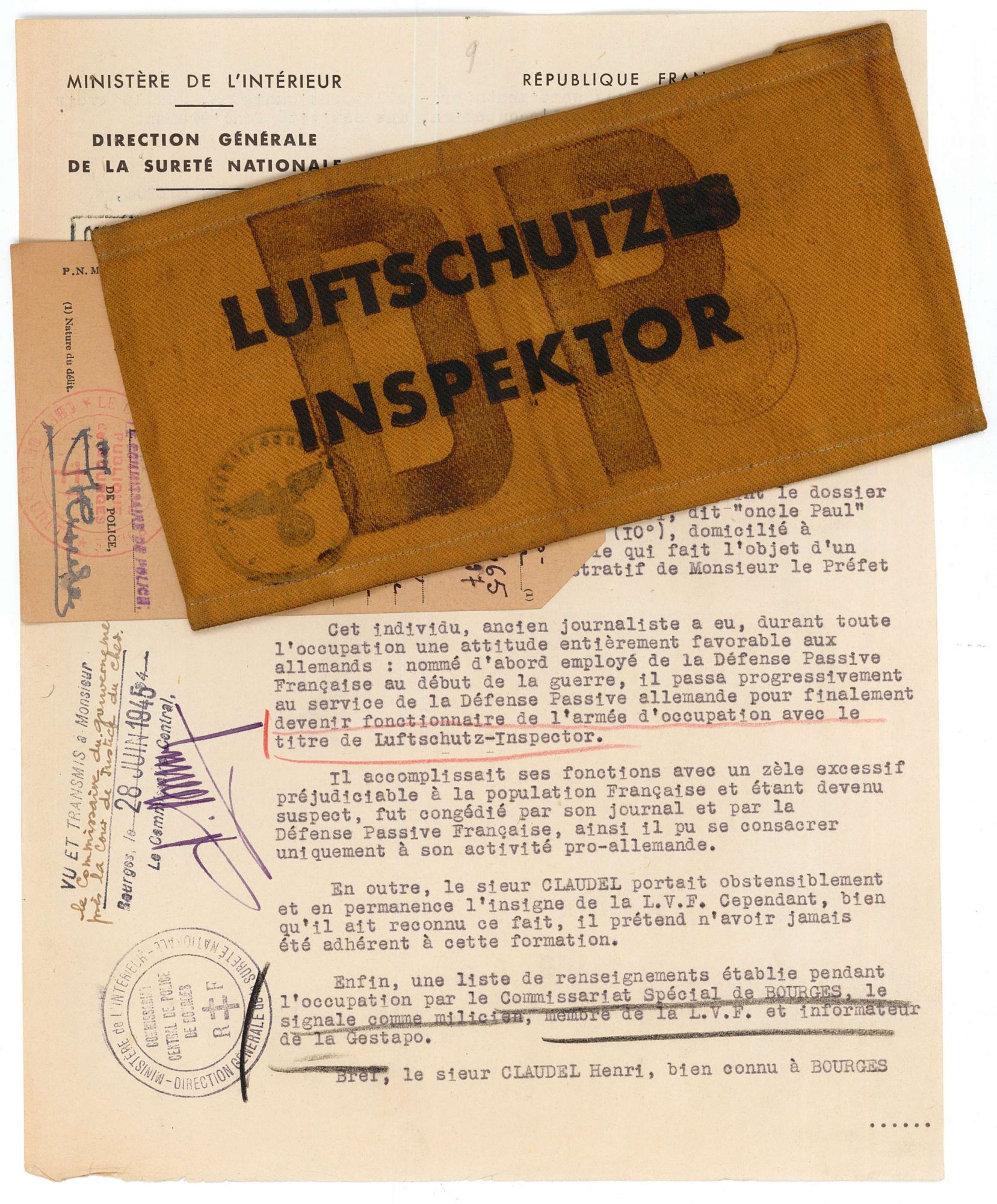 Au service de la défense passive allemande (3 W 99)