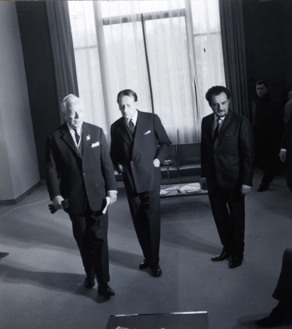 Raymond Boisdé, André Malraux et Gabriel Monnet