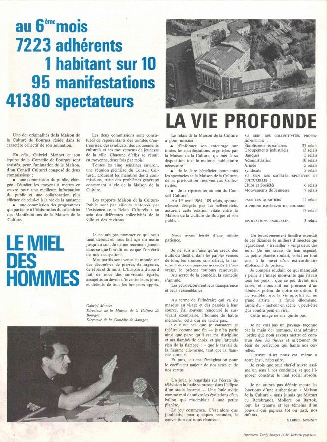 Inauguration de la maison de la Culture de Bourges