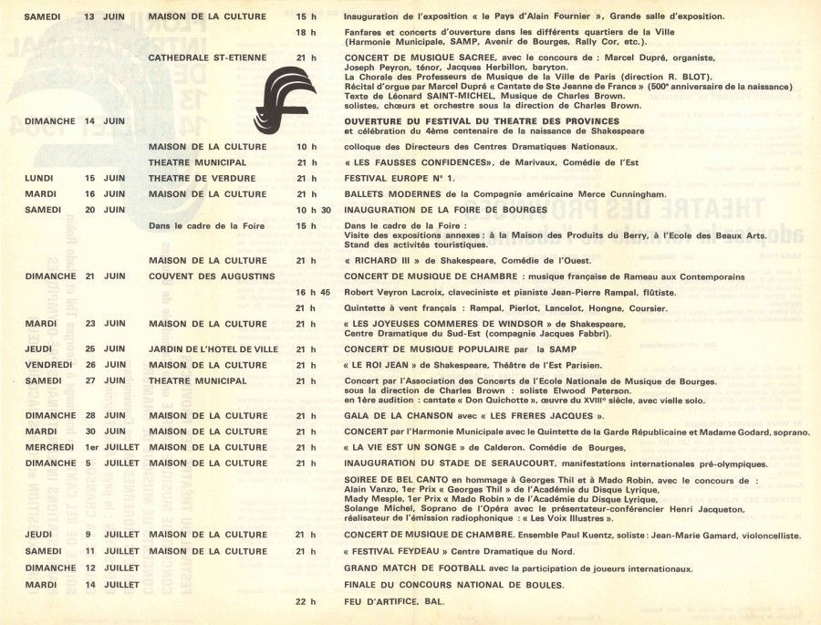 Inauguration de la maison de la Culture de Bourges