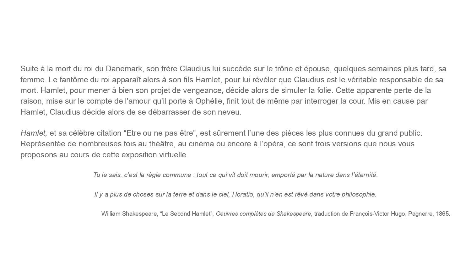 Jean Benedetti et Hamlet (1974)