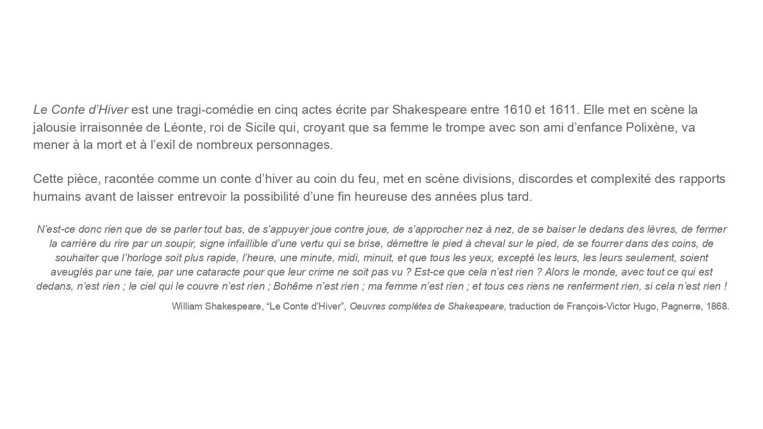 Stéphane Braunschweig et Le Conte d'hiver (1993)