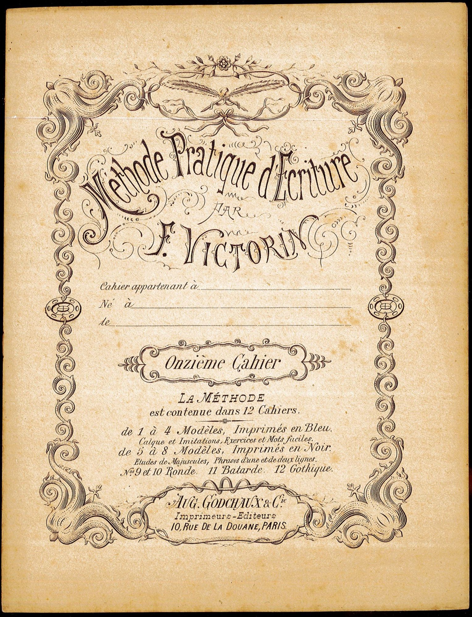 Exercices d'écriture et de dessin