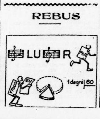 Rébus du 29/07/1938