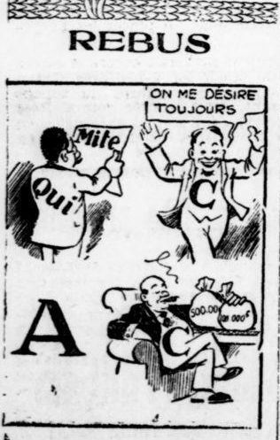 Six rébus de la Dépêche du Berry