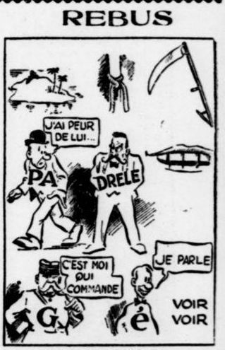 La Dépêche du Berry, 15 mai 1936, rébus