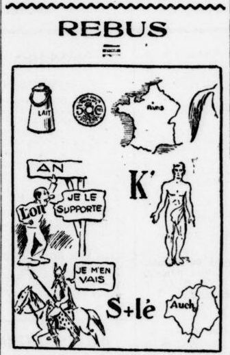 La Dépêche du Berry, 29 mai 1936, rébus