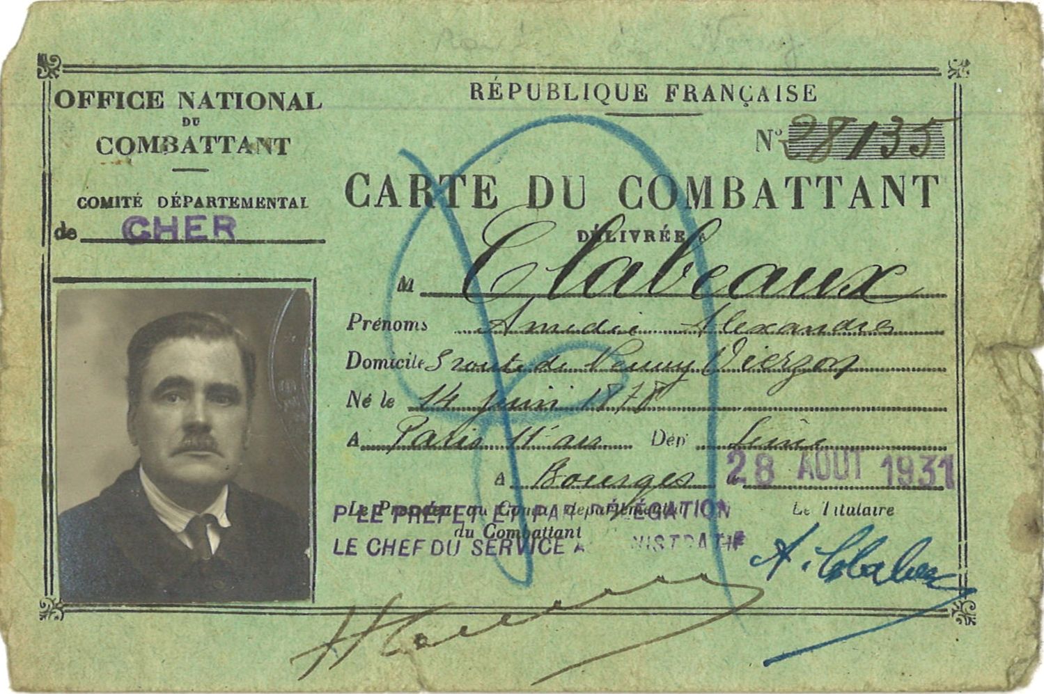 Cartes du combattant