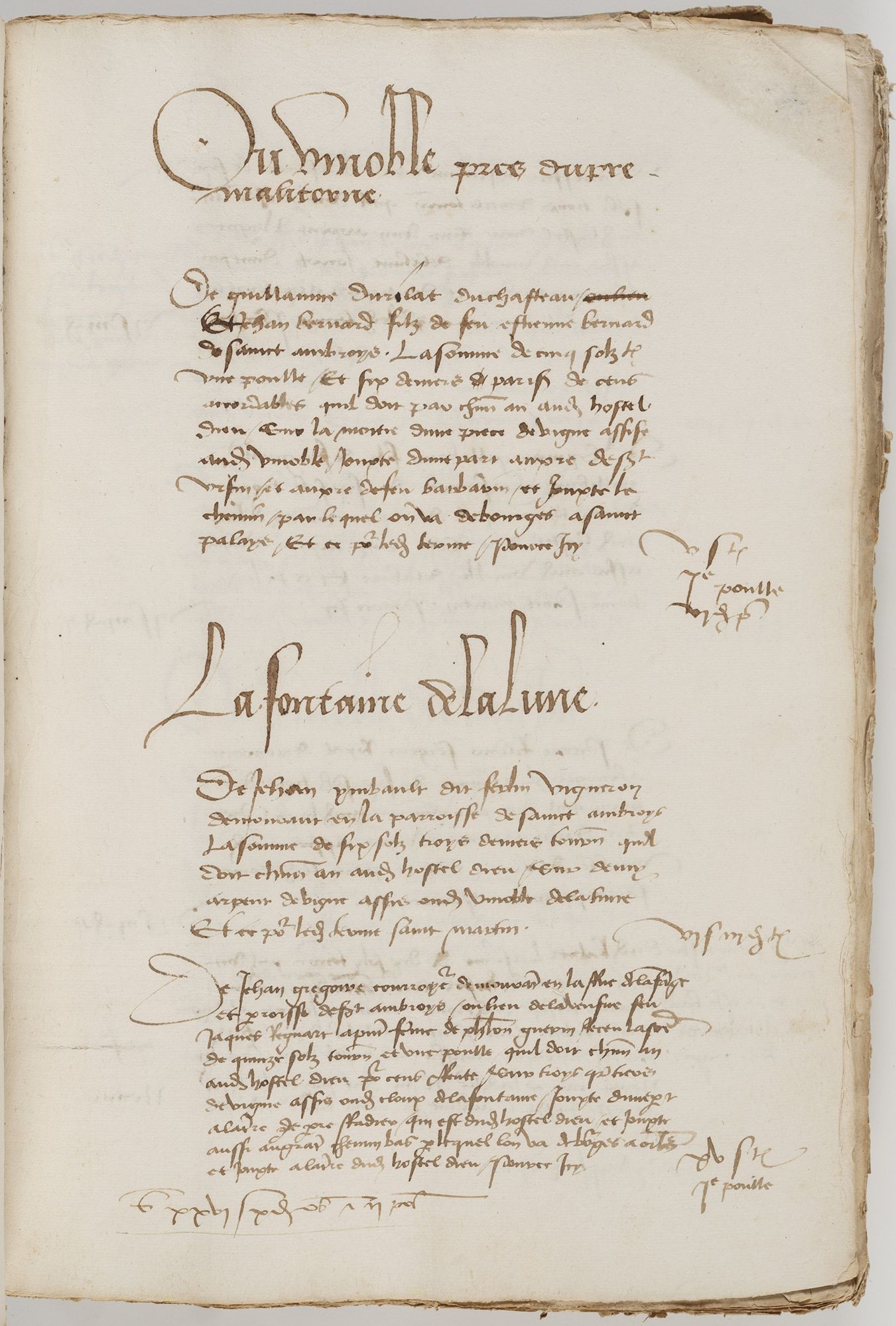 Extrait du registre de comptes de l'Hôtel-Dieu de Bourges de 1500-1501 (CHBE4)